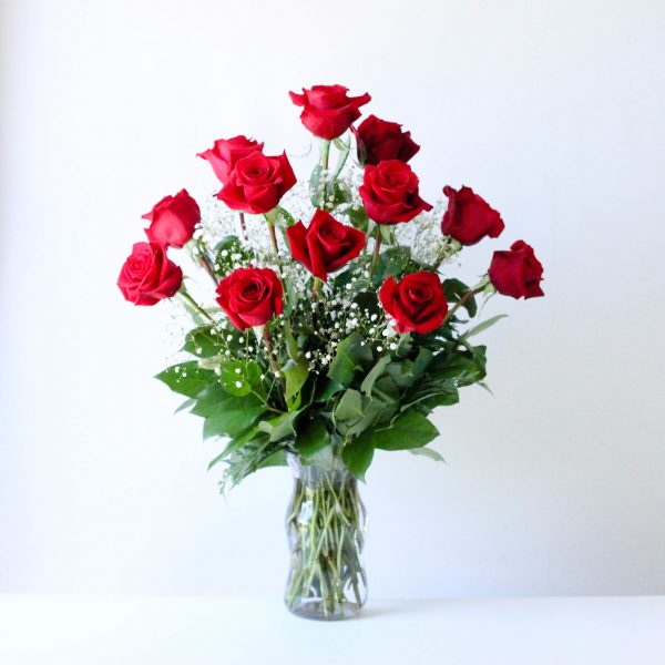 Enchanted Dozen Roses Floral Arrangement