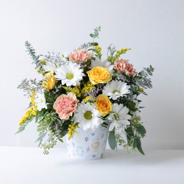 Baby Pail Flower Arrangement