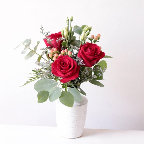 Triforce Red Rose Floral Arrangement