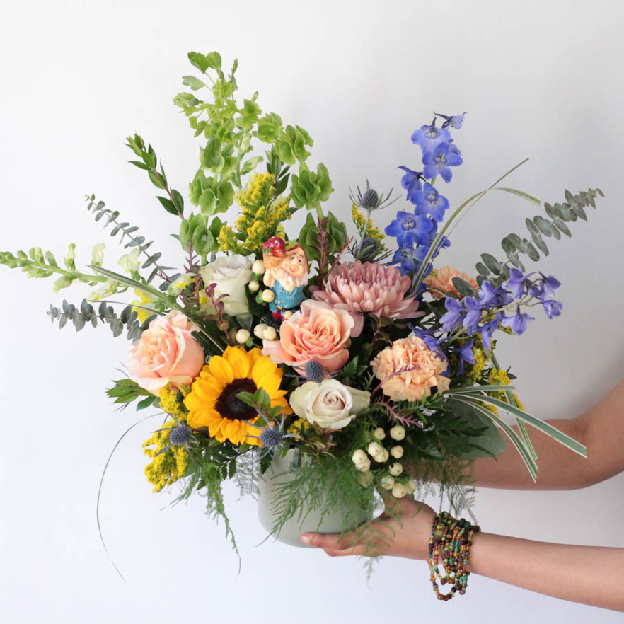 Oh Gnome You Didn't! Floral Arrangement