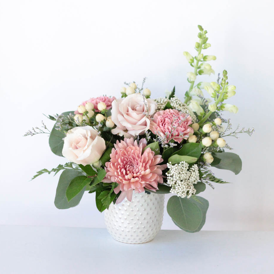 Mother of Pearl Valentine's Day Flower Arrangement