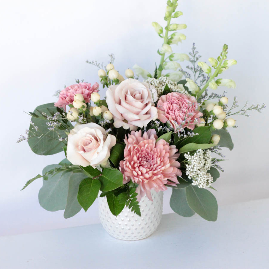 Mother of Pearl Valentine's Day Flower Arrangement