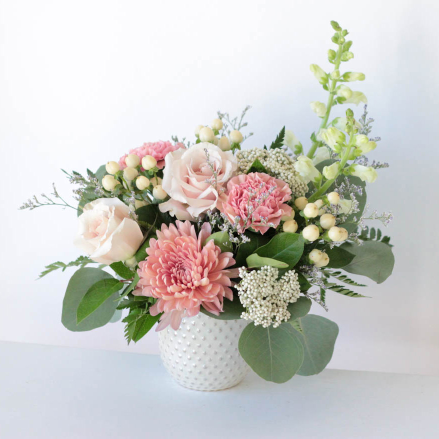 Mother of Pearl Valentine's Day Flower Arrangement