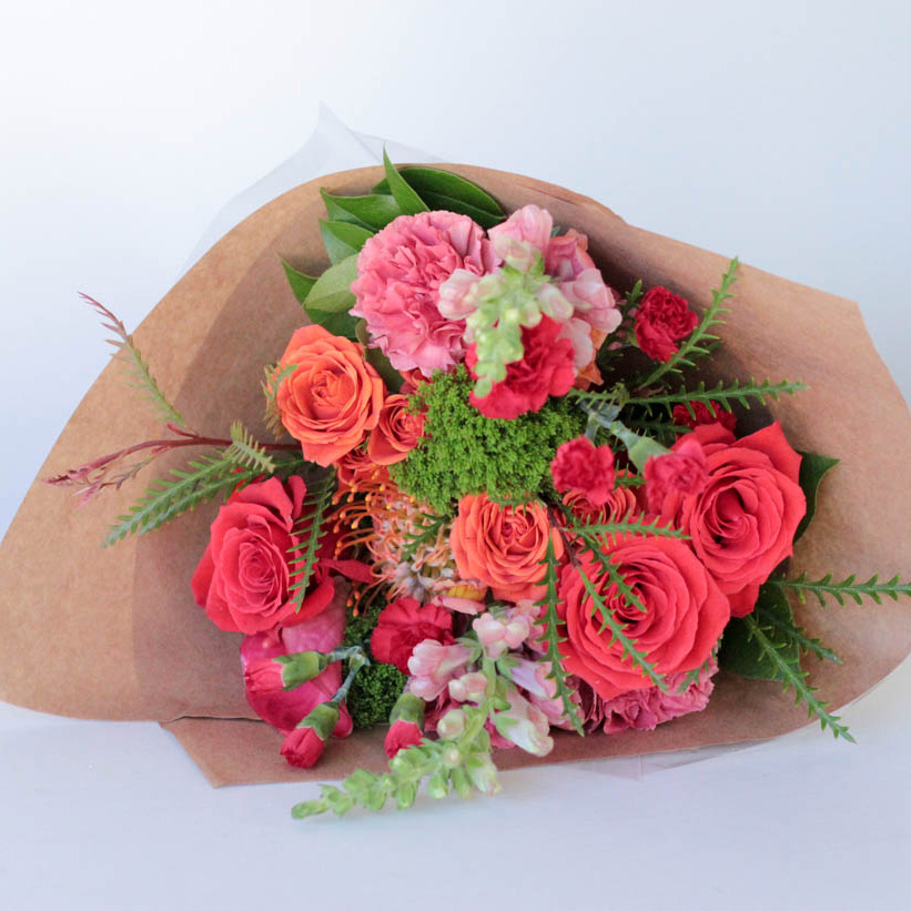 Fire and Desire Wrap Valentine's Day Flower Arrangement