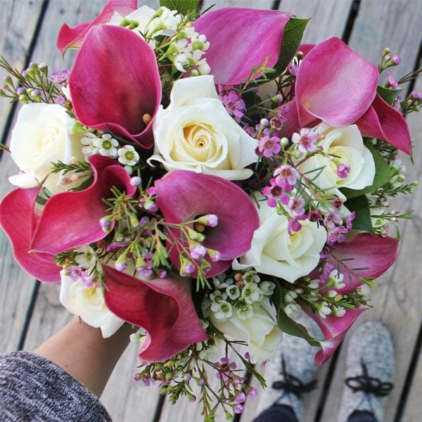 Calla and Roses Bridal Bouquet